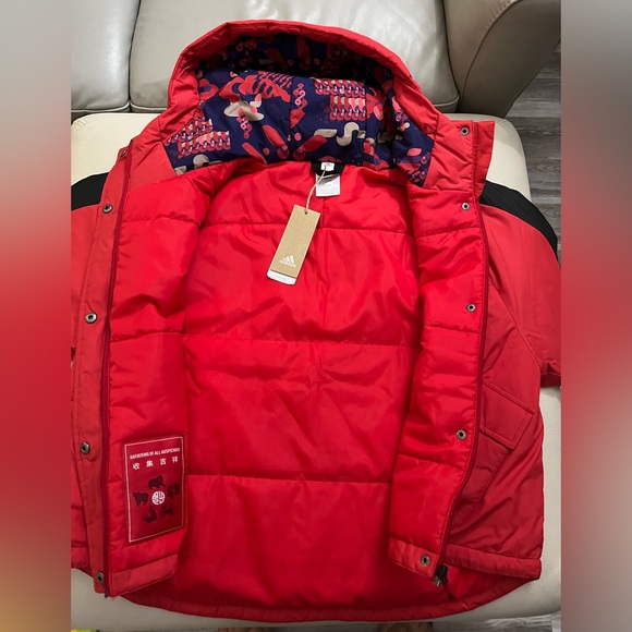 NWT - Adidas Women's Puffer Jacket for Happy Lunar Year Edition- Size M - Picture 8 of 9